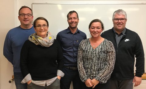 Ný aðalstjórn KA sem var skipuð á fundinum