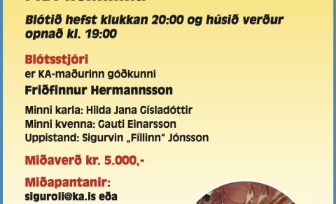 Þorrablót KA er 23. janúar - Allar upplýsingar hér