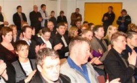 Hluti afmælisgesta í dag.