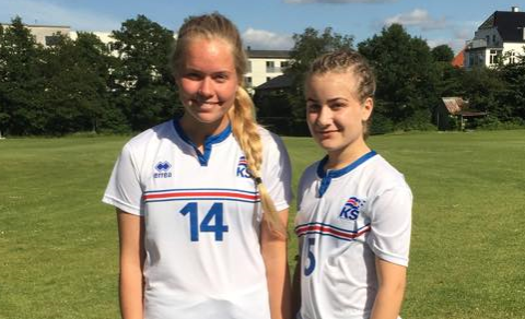 Margrét og Saga Líf leikmenn Þórs/KA.